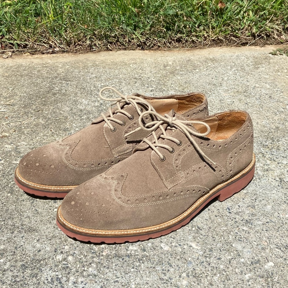 NWOT - 1901 Tan Suede Leather Oxford Shoe